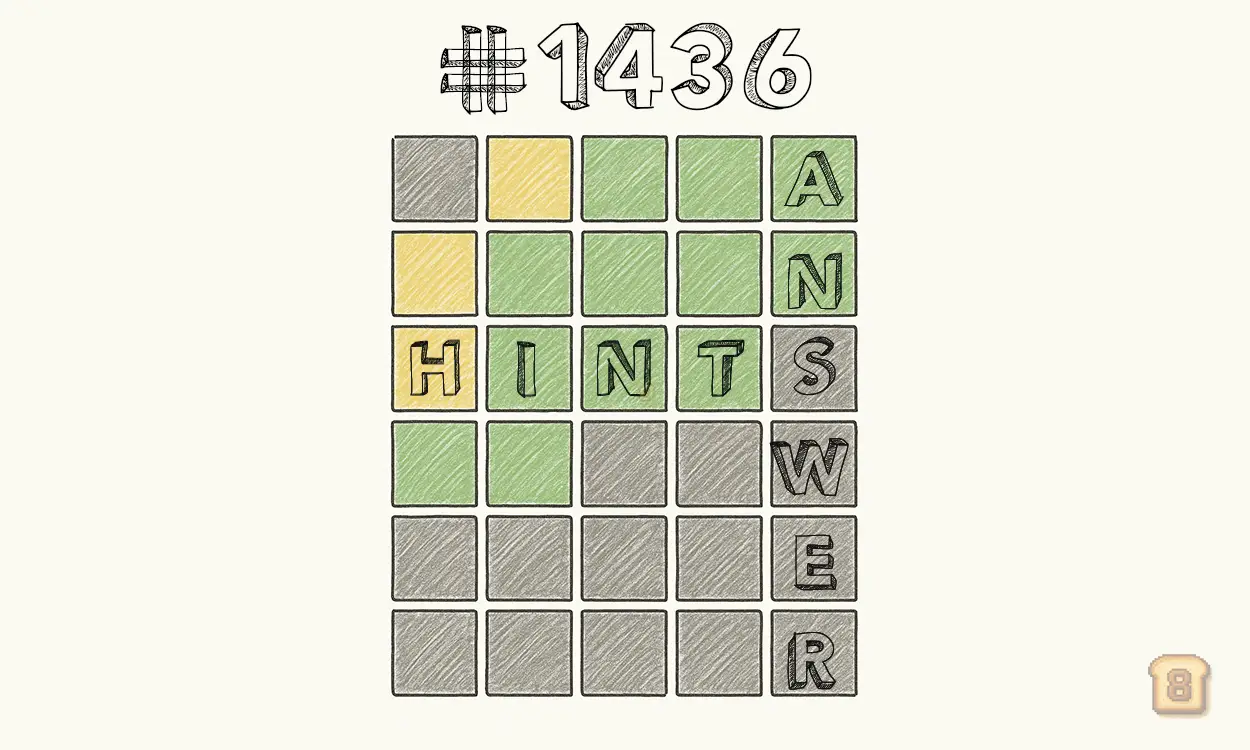Today’s Wordle Hints, Answer for #1436 on May 25, 2025