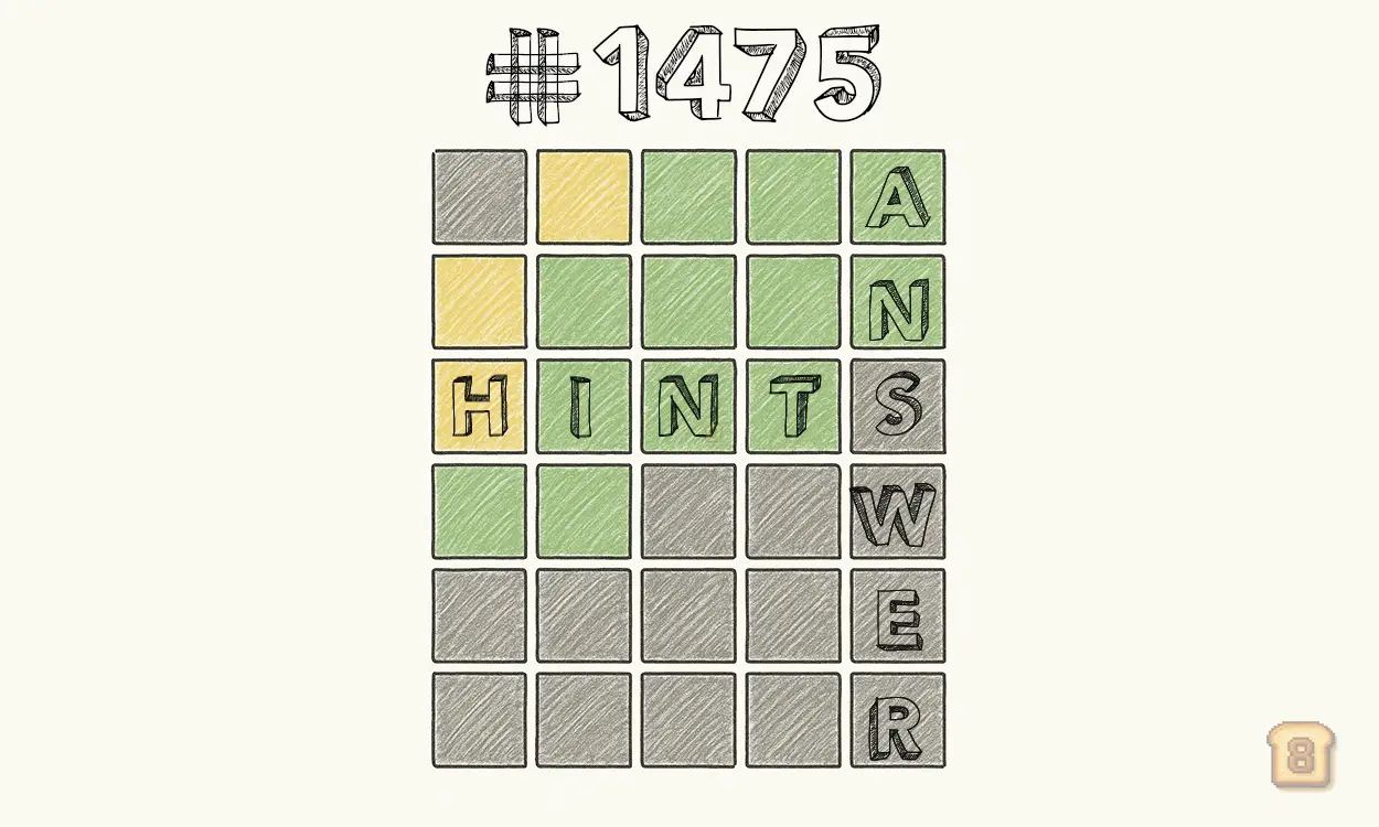 Today’s Wordle Hints, Answer for #1475 on July 3, 2025