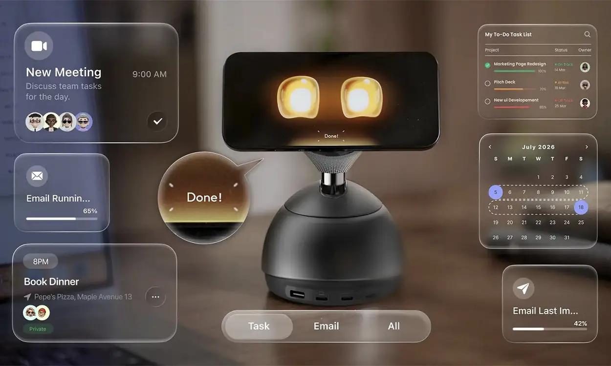 CES 2026: New DeskMate Robot iPhone Charger Launched